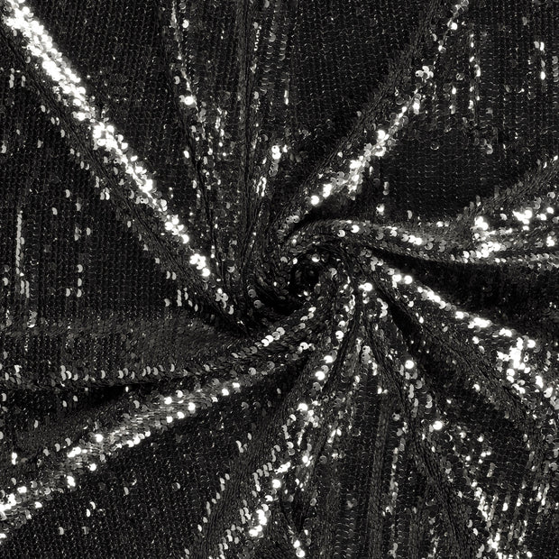 Velvet fabric Silver Sequins 