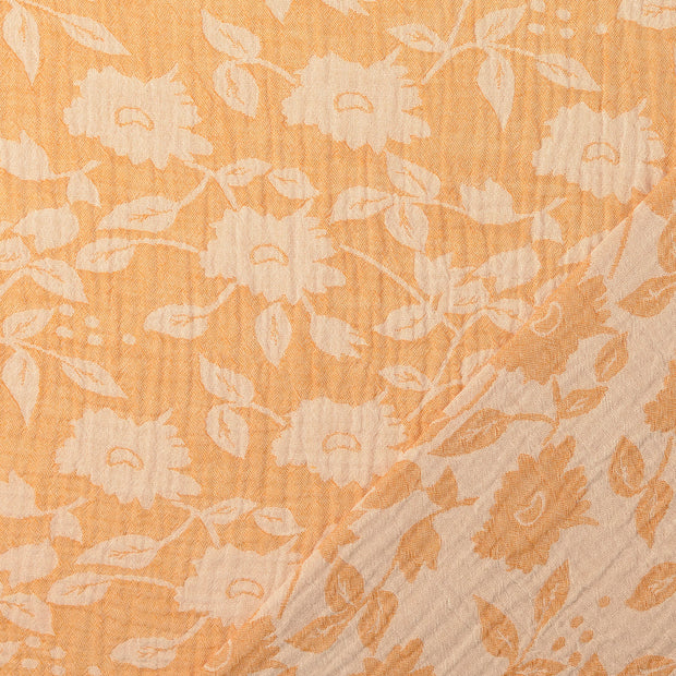 Musselin fabrik Gelb Jacquard 
