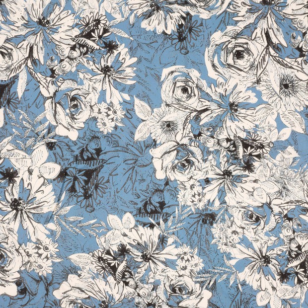Sergé tissu Indigo 