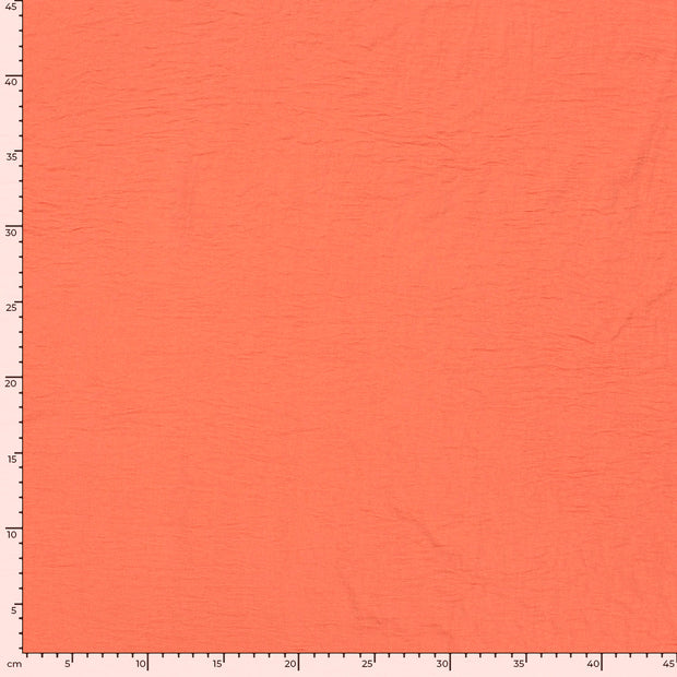 Woven Polyester fabric Unicolour Coral
