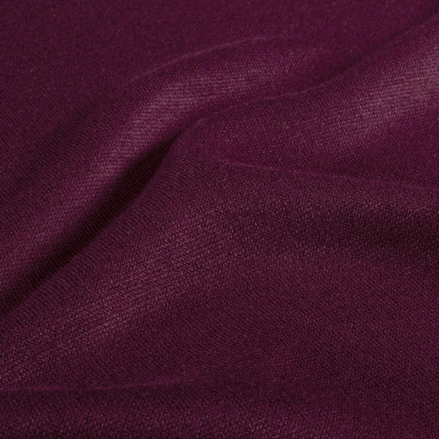 Heavy Knit fabric Melange Wine red