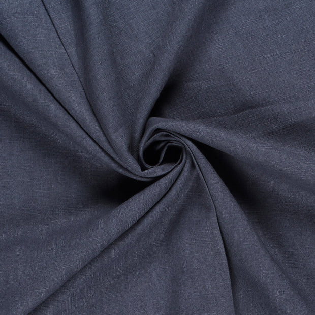 Linen fabric Steel Blue 