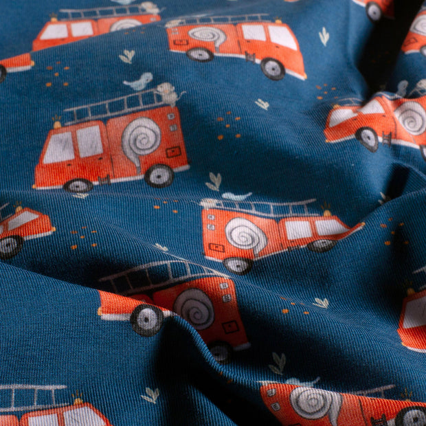 Jersey fabrik Feuerwehrautos Blau