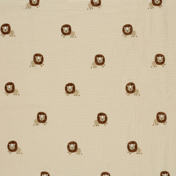 Muslin fabric Beige matte 