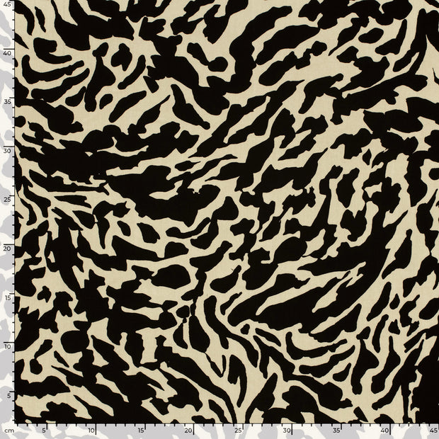 Bambus Poplin fabrik Abstrakt Beige