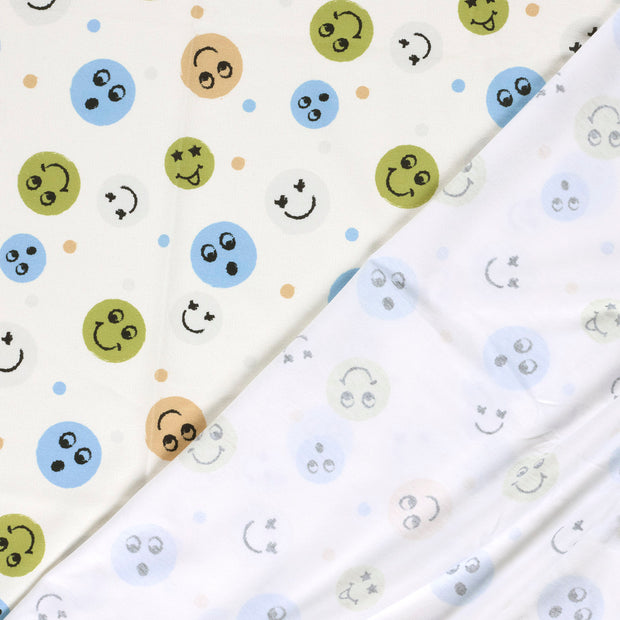 Jersey fabric Emoticons 