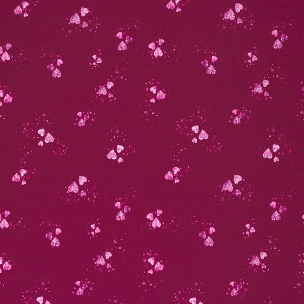 French Terry fabric Wine red 