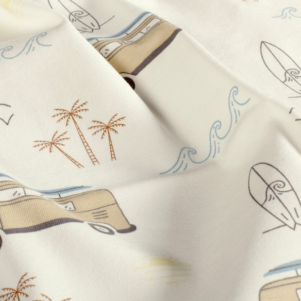 Jersey fabric Vehicles Off White