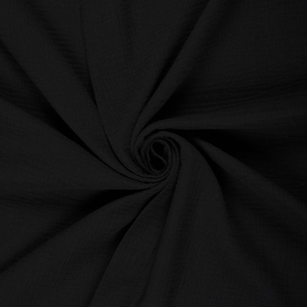 Muslin fabric Black 
