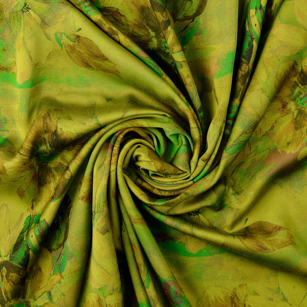 Viscose Satin fabrik Grün 