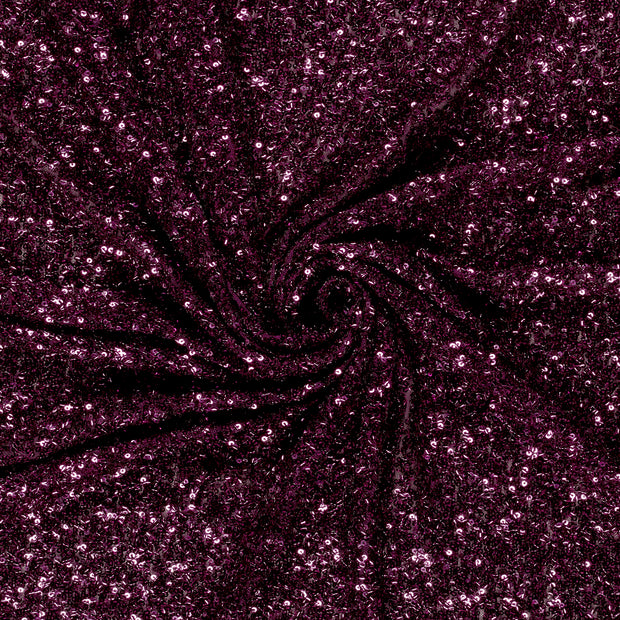 Mesh fabric Magenta Sequins 