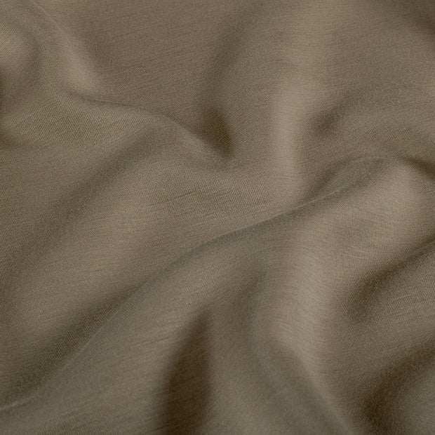 Interlock fabrik Uni Taupe Grau