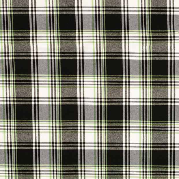 Bengaline fabric Checks Apple Green