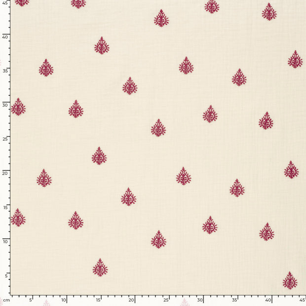 Muslin fabric Ornaments Off White