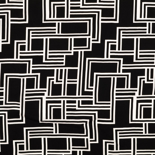 Viscose Poplin fabric Black