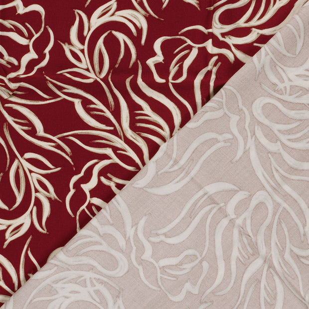 Viscose Twill fabric Abstract printed 