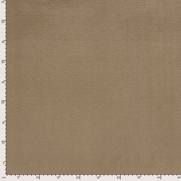 Coral Fleece fabric Unicolour Beige