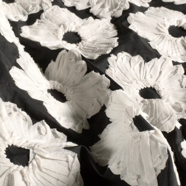 Baumwolle Popeline fabrik Blumen Schwarz