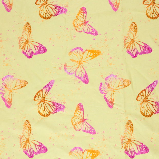 Jogging fabric Light Yellow soft 