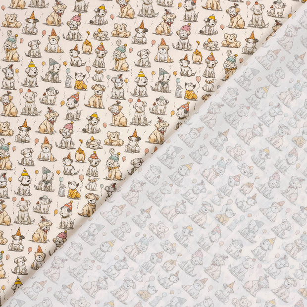 Cotton Poplin fabric Dogs 