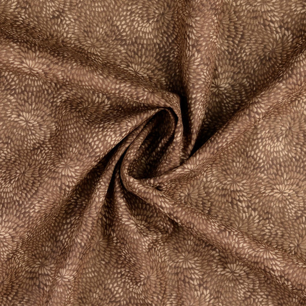 Cotton Poplin fabric Brown 