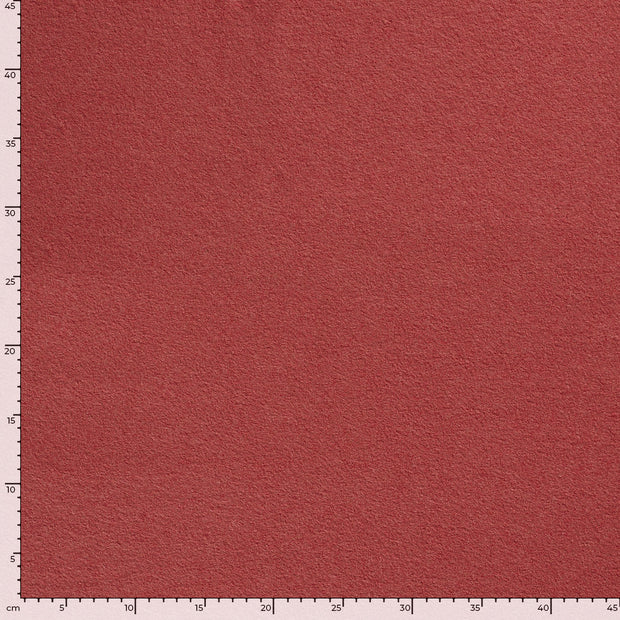 Chiffon en laine tissu Unicolore Bois Rouge