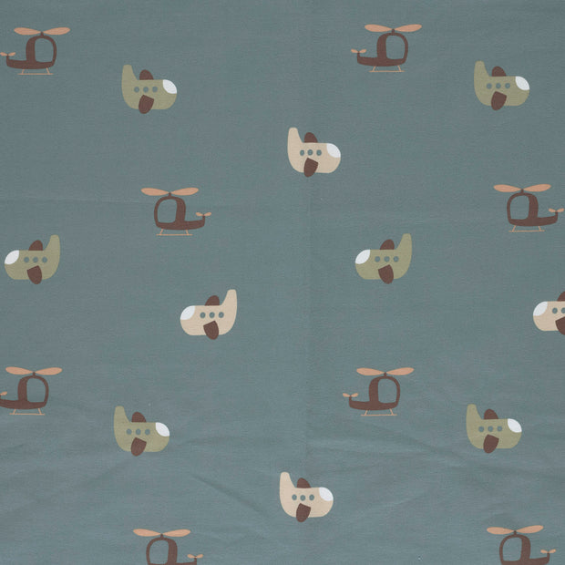 French Terry fabric Indigo matte 