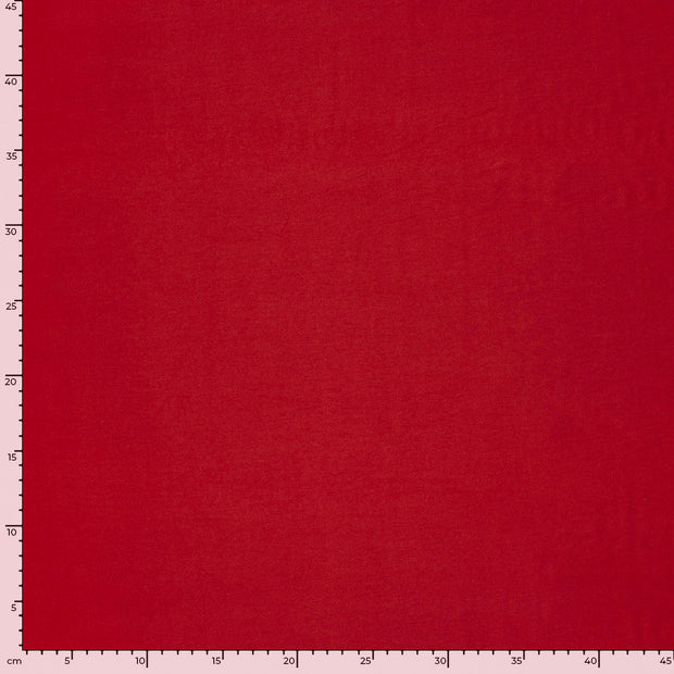 Viscose Nylon Twill fabric Unicolour Red