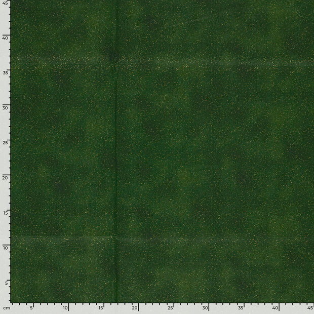 Cretonne fabric Christmas Forest Green