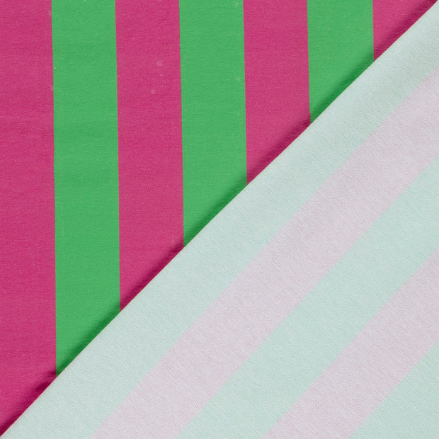 French Terry fabric Stripes digital printed 