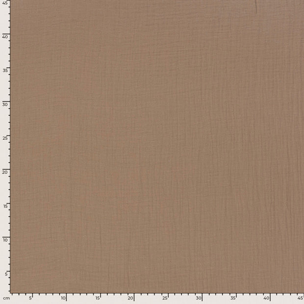 Muslin fabric Unicolour Beige