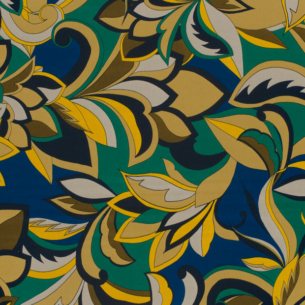 Satin Duchesse fabric Olive Green slightly shiny 