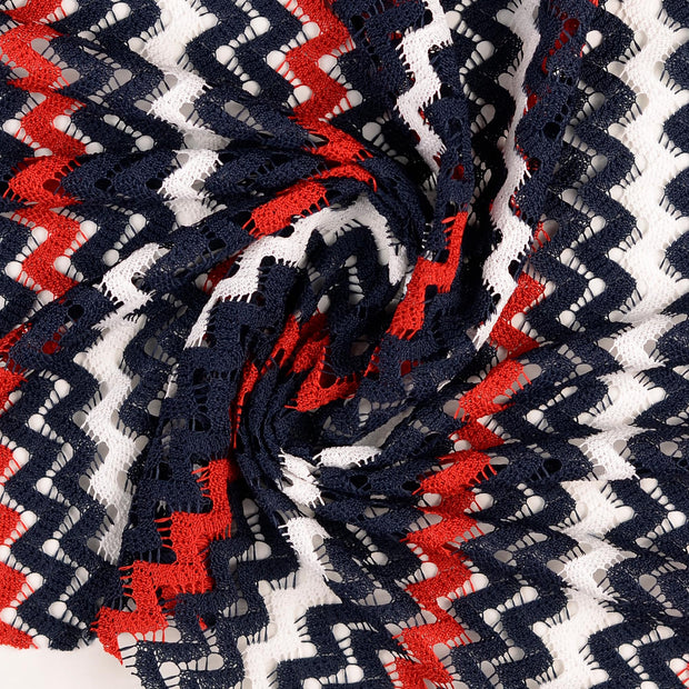 Lace fabric Multicolor yarn dyed 