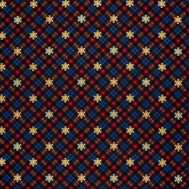 Flannel fabric Navy 