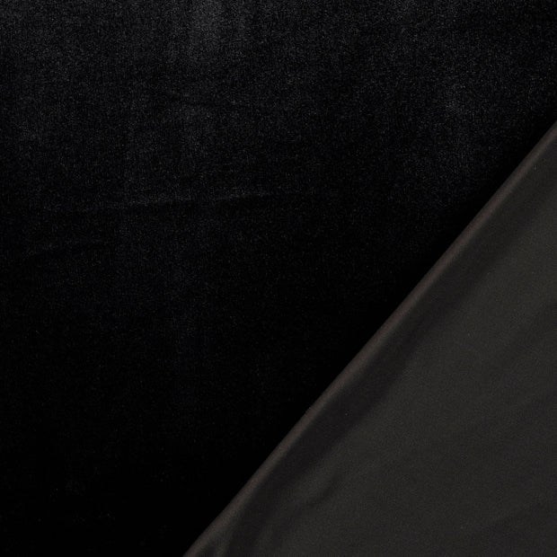 Velvet Stretch fabric Black 