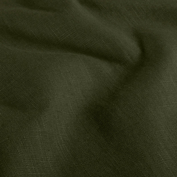 Linen fabric Unicolour Dark Green