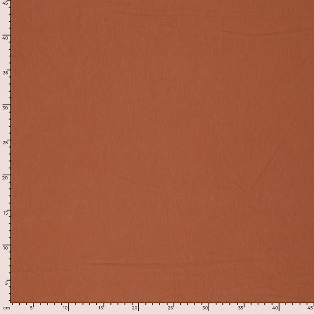 Jersey fabric Unicolour Brique