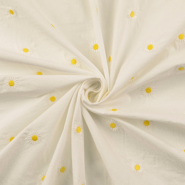 Cotton Poplin fabric White 