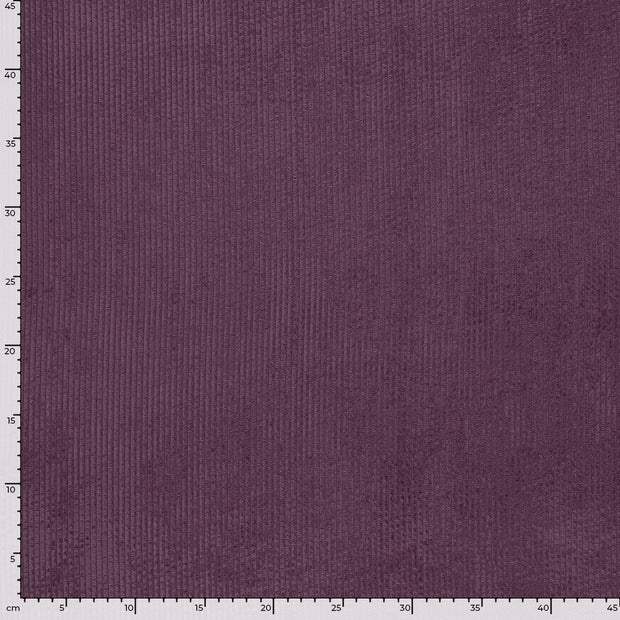 Corduroy 4.5w fabric Unicolour Aubergine