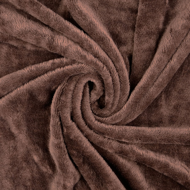 Alphen Fleece fabric Brown 