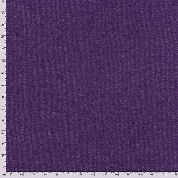 Rib Jersey fabric Melange Magenta