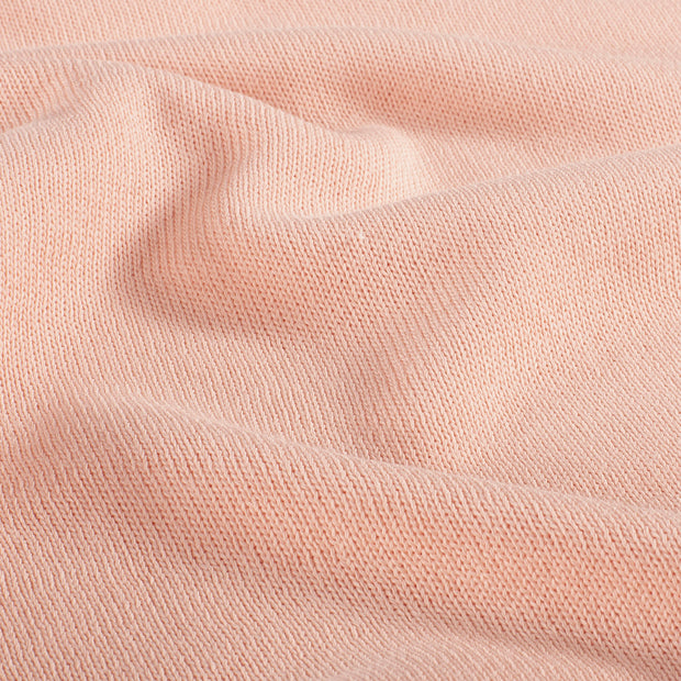 Heavy Knit fabric Unicolour Salmon