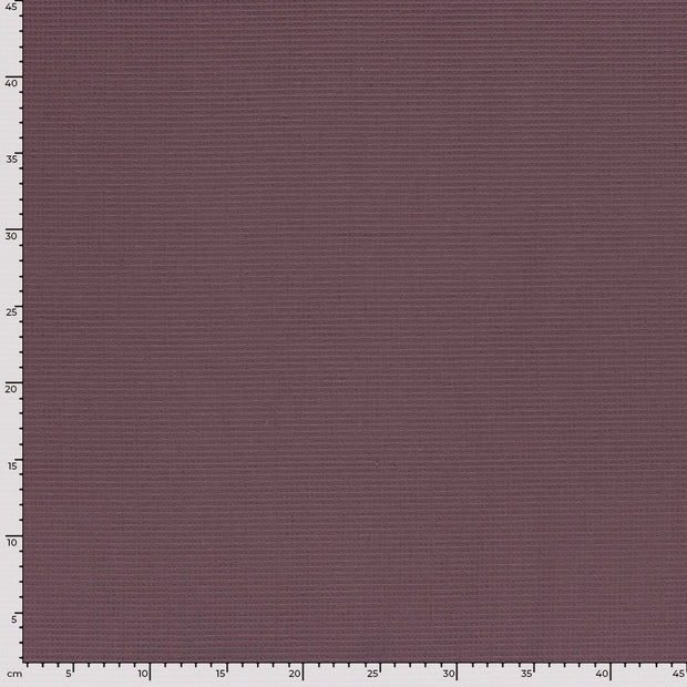 Waffle piqué fabric Unicolour Mauve