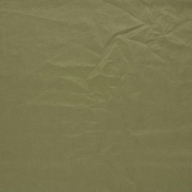 Linen fabric Olive Green matte 