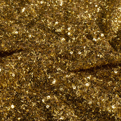 Mesh Sequins Unicolour Gold