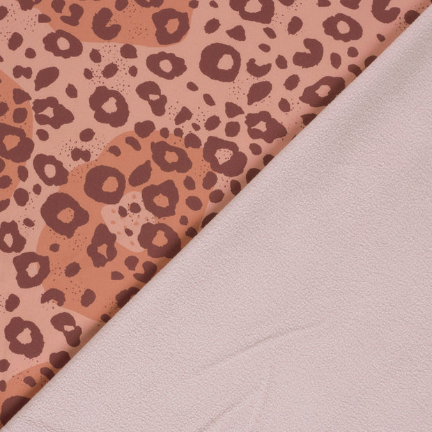 Softshell fabric Leopards digital printed 