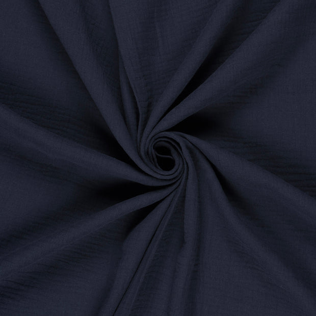 Muslin fabric Navy 