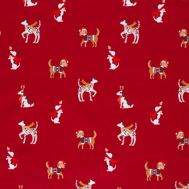 French Terry fabric Red 