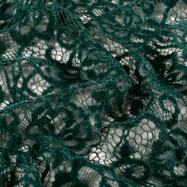 Chenille fabric Unicolour Dark Green