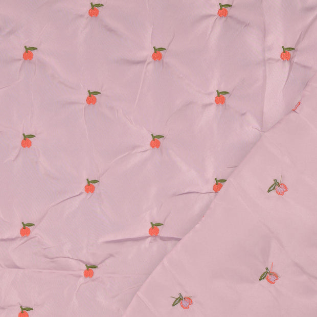 Woven Polyester fabric Old Pink bounded 